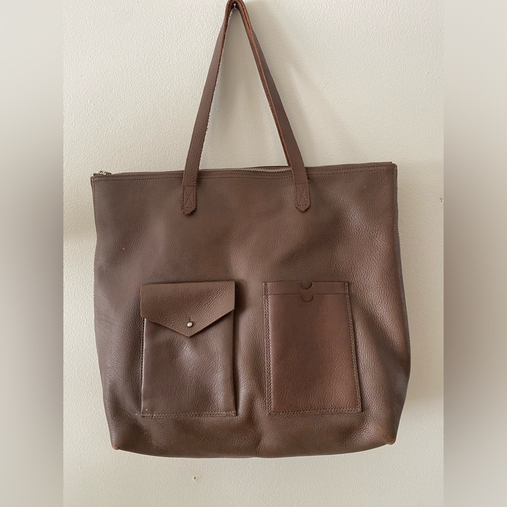 Madewell The Transport Satchel with Pockets COLOR Castle  Rock